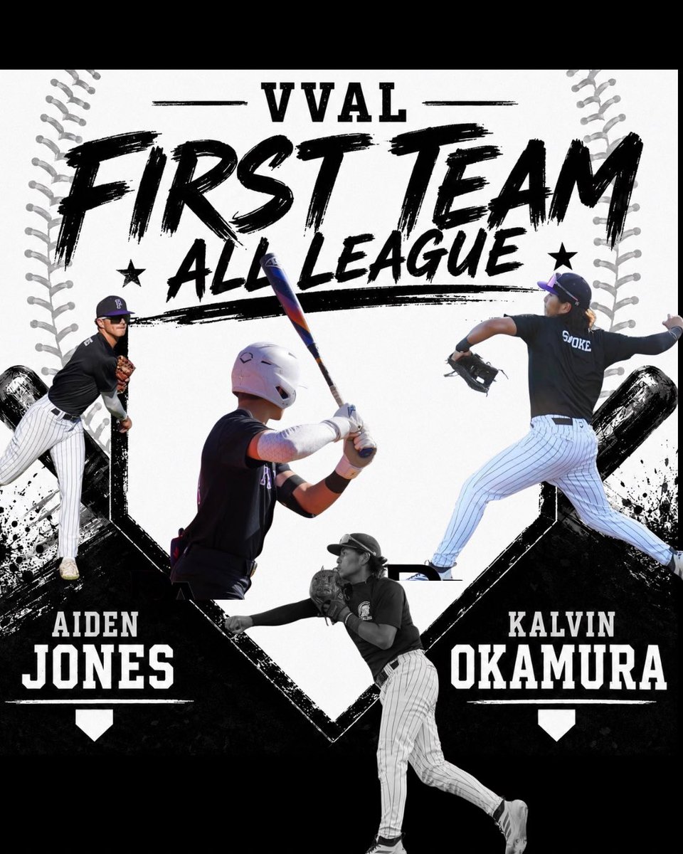 PHSTrojanBB's tweet photo. Congratulations to Juniors AIDEN JONES and KALVIN OKAMURA for being voted VVAL First Team All League!! Can’t wait to watch you boys next year. #PHStrojanbaseball https://t.co/ShWi4le8CV
