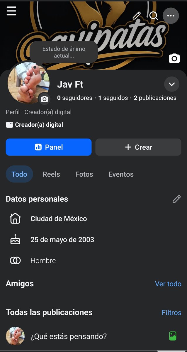 Javi_Patas25's tweet photo. Nueva cuenta de face para mis fetichista de pies❤️👣
https://t.co/W6LbpEeaXz
Sígueme ✨ https://t.co/4JJasLFFPC