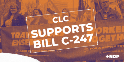 NDP's tweet photo. Labour leaders from coast to coast are backing MP Leah Gazan's Bill C-247 to scrap Section 107 and protect workers right to strike — a fundamental right that has been undermined time and time again by the Liberal government.

The NDP is proud to be the only party that has consistently sided with workers and defended the right to strike.