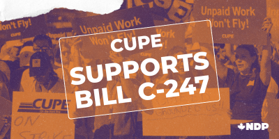 NDP's tweet photo. Labour leaders from coast to coast are backing MP Leah Gazan's Bill C-247 to scrap Section 107 and protect workers right to strike — a fundamental right that has been undermined time and time again by the Liberal government.

The NDP is proud to be the only party that has consistently sided with workers and defended the right to strike.