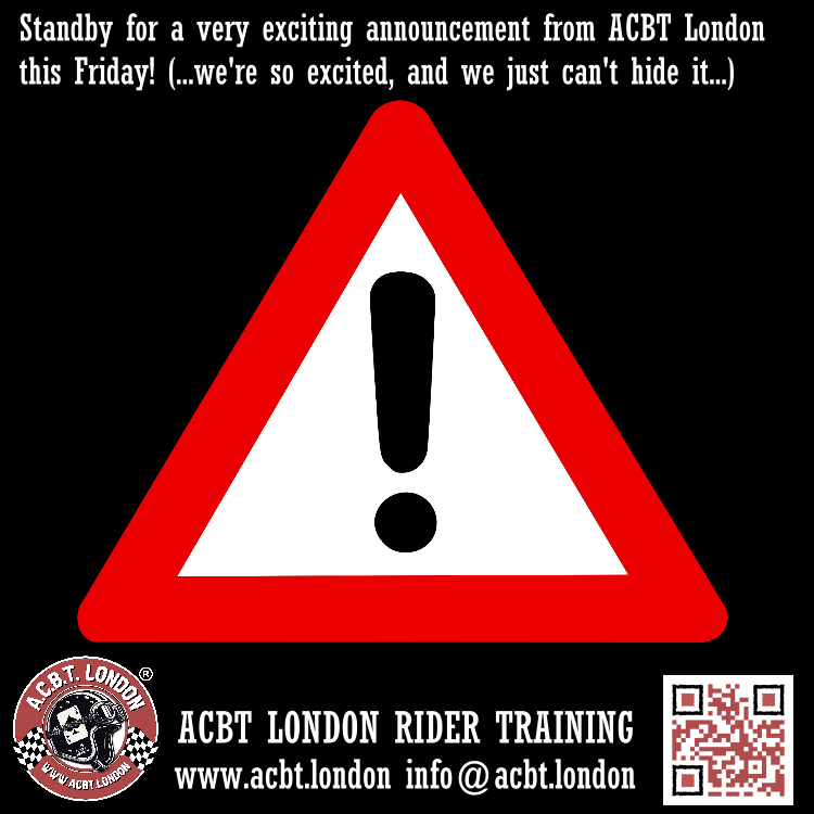 AcbtLondon's tweet photo. 🚨 BIG NEWS from ACBT London! 🚨

This Friday we’re dropping something seriously exciting that every motorcycle rider in London needs to hear!

Mark your calendars — Friday, 29th May! 

#CBTLondon #DASLondon #MotorcycleTraining #RideLondon #ACBTLondon #TwoWheels #LondonBikers https://t.co/3yMU3MAFJ2