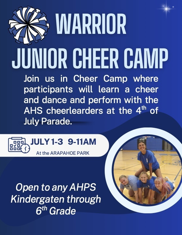 APSNE_Events's tweet photo. Warrior Junior Cheer Camp Info &amp; Sign Up Form: https://t.co/bUnZZyICN6
