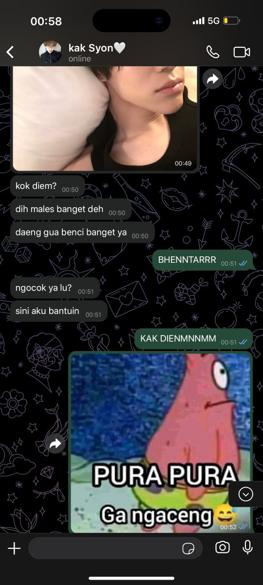 pakinnatta's tweet photo. #daengsyon one/twotwt au
🔞tahan dulu coba tahan https://t.co/lW2YQRBOB3