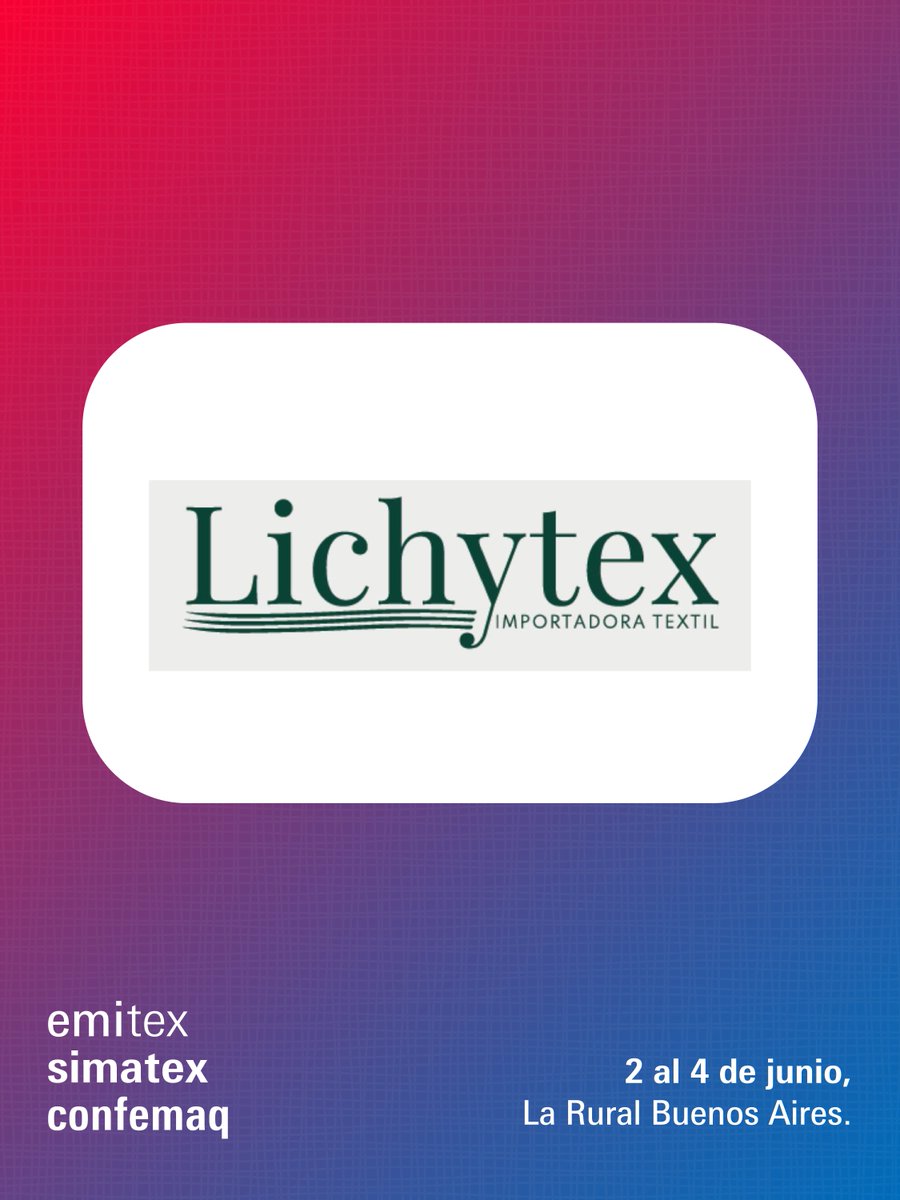 TextilExpo's tweet photo. 🔥¡Cuenta regresiva activada! Y la expo se llena de nombres. 🤩

Tres días para recorrer, hacer contactos y llevarte información que después suma en el día a día.

📍 La Rural, Buenos Aires
🗓️ 2 al 4 de junio de 2026
⏰ 13 a 20 hs

🎟️ Acreditate online
🔗 https://t.co/Nctjg9GRsD https://t.co/8usfNVjEyR