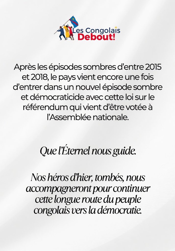 Les Congolais debout RDC tweet media