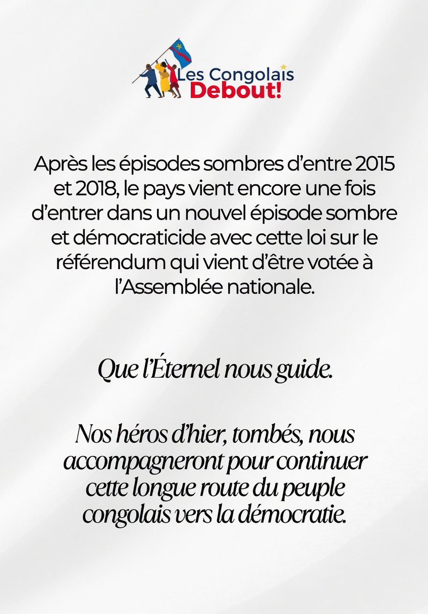 Les Congolais debout RDC tweet media