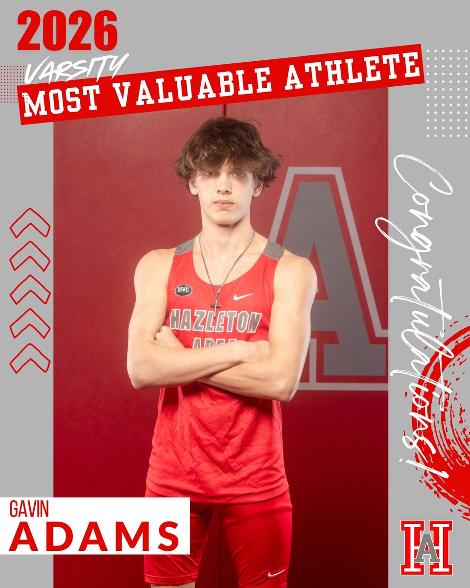 HazletonAreaTF's tweet photo. 🚨VARSITY MOST VALUABLE AWARD🚨

Congratulations to GAVIN ADAMS (SO/Athlete) &amp; JOSE LOPEZ (SO/Jumps) for winning this year's Middle School Most Valuable Award!

Link to program awards: https://t.co/vVyr7hOfPt https://t.co/v9LLdVUss8