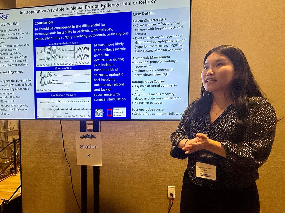 UCSFAnesthesia's tweet photo. Highlights from the recent 63rd Annual Western Anesthesia Residents Conference (WARC).

We had some terrific presentations from our residents and medical students including Lisa Young, Keith Shaffer, Krystal Karunungan, Abe Cortez, and Emma Wu.

#WARC2026 #AnesthesiaEducation https://t.co/tOdIolPqI8