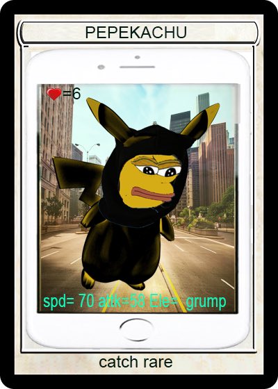 ScrillaVentura's tweet photo. Let’s not even bring up this collection of pikachu Pepes spanning the fake commons, dank rares, rare Pepes and fake rare sets 

Created by 4 different artists over the course of 10 years - a 12 year old, a toxic btc maxi, a hip hop head and a dank mfer

All certified on the bitcoin blockchain using Xcp 

If u are collecting cards and aren’t browsing @pepe__wtf for the upper echelon of blockchain based trading cards then what are u even doing