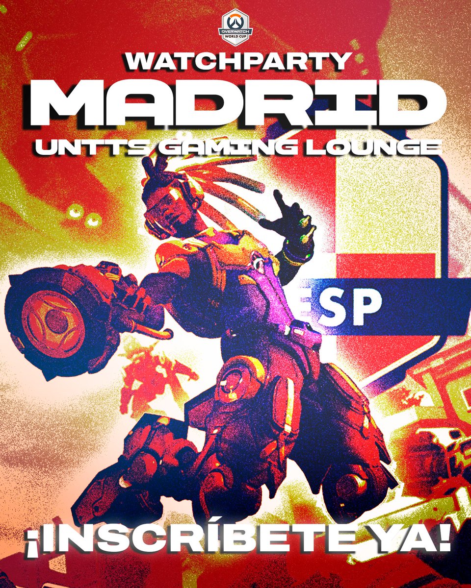 SpainOWWC's tweet photo. Watchparty oficial en MADRID 

El formulario para poder participar en la Watchparty oficial de la selección española de Overwatch durante los dos próximos fin de semana en el @UNTTSWorld 

ÚNETE A TRAVÉS DE ESTE LINK

👉https://t.co/H7X1lcWYzM https://t.co/jnqV1eoFt8