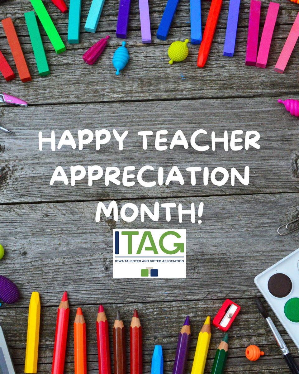 IowaGifted's tweet photo. Thank you for making a difference! We’re proud to recognize the dedication, expertise, and the lasting impact of educators who support gifted learners during Teacher Appreciation Month!

#TeacherAppreciation
#TeachersMatter
#ChangingLives
#EveryStudentCounts https://t.co/vijifwEm33