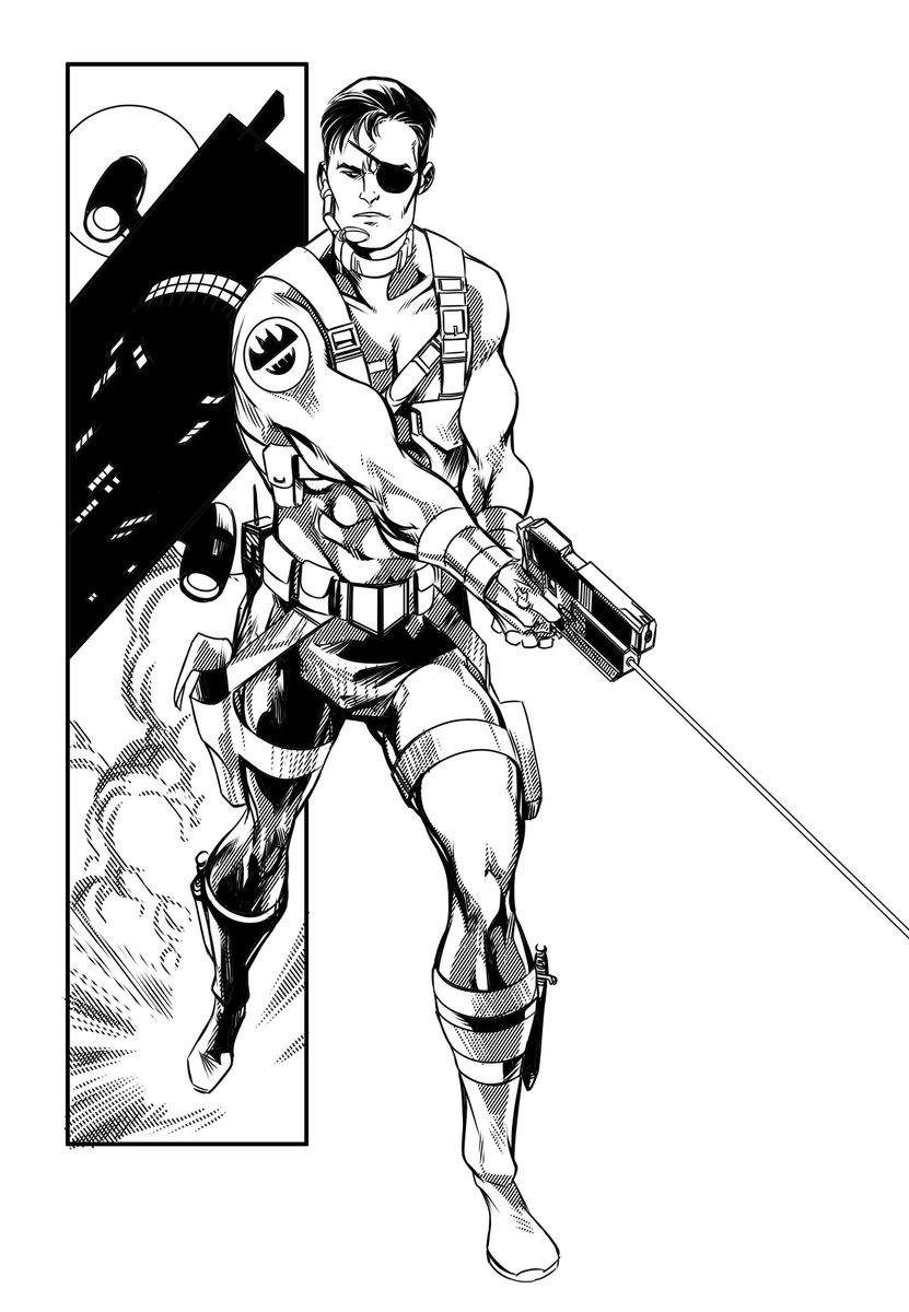 MarianoPNavarro's tweet photo. @CabreraColor @DCOfficial @MarvelComicsHQ @earth9602 @FrankiePaul64 @MonarchDafey @ManFirestorm @DavesComicHero @BackintheBronze @rholmes0520 @XMen90sCovers @bckomix @DailyMutantsX @BringBackLSH @marvelinthe80s @DCinthe1980s @Marvel_DCcomic @SteveChung1968 @SpidermanNotes @deanetts @skeezix161 @oldarmycomicfan @DKnight9630 @RaidenKozmik @BCKOMIX196190 @SalazarKnight @odhurt @eanthonyart @JackKirbyMuseum @JonathanJColton 2/2
B&W version & original component characters.
Visit us: https://t.co/vE8BHV7yBe
Want to commission a character?
Write us to: commissions@portalcomic.com
#Amalgam #BruceWayneDirectorOfSHIELD #BruceWayne #NickFury #Batman #SHIELD #DCComics #MarvelComics https://t.co/i410EWGaSf