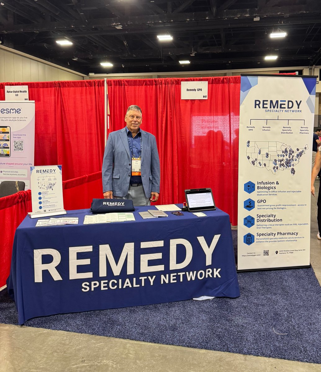 RemedyGPO's tweet photo. 🌟Remedy GPO is set up and ready at CMSC in Charlotte, NC! 

Attending? Visit our booth to learn how our member-based services support specialty practices with purchasing strategy, operational efficiency, and practice resources. https://t.co/k8TGwnTQJA