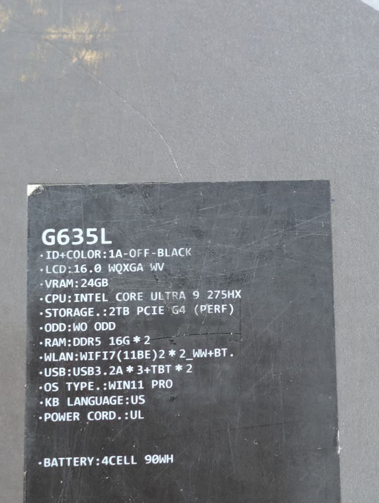 ojo_lare's tweet photo. Brand New🔥🔥🔥
ASUS ROG Strix SCAR 16
16" 240Hz WQXGA ROG Nebula Display
Intel core Ultra 9 275HX
32GB RAM | 2TB SSD
24GB, RTX 5090 Dedicated Graphics
Face ID Authentication 
Per-Key RGB Keyboard 
AuraSync Lightbar 

New, Sealed — N5,600,000
New, Open-Box —N6,000,000 https://t.co/WObXDUQ9Bd