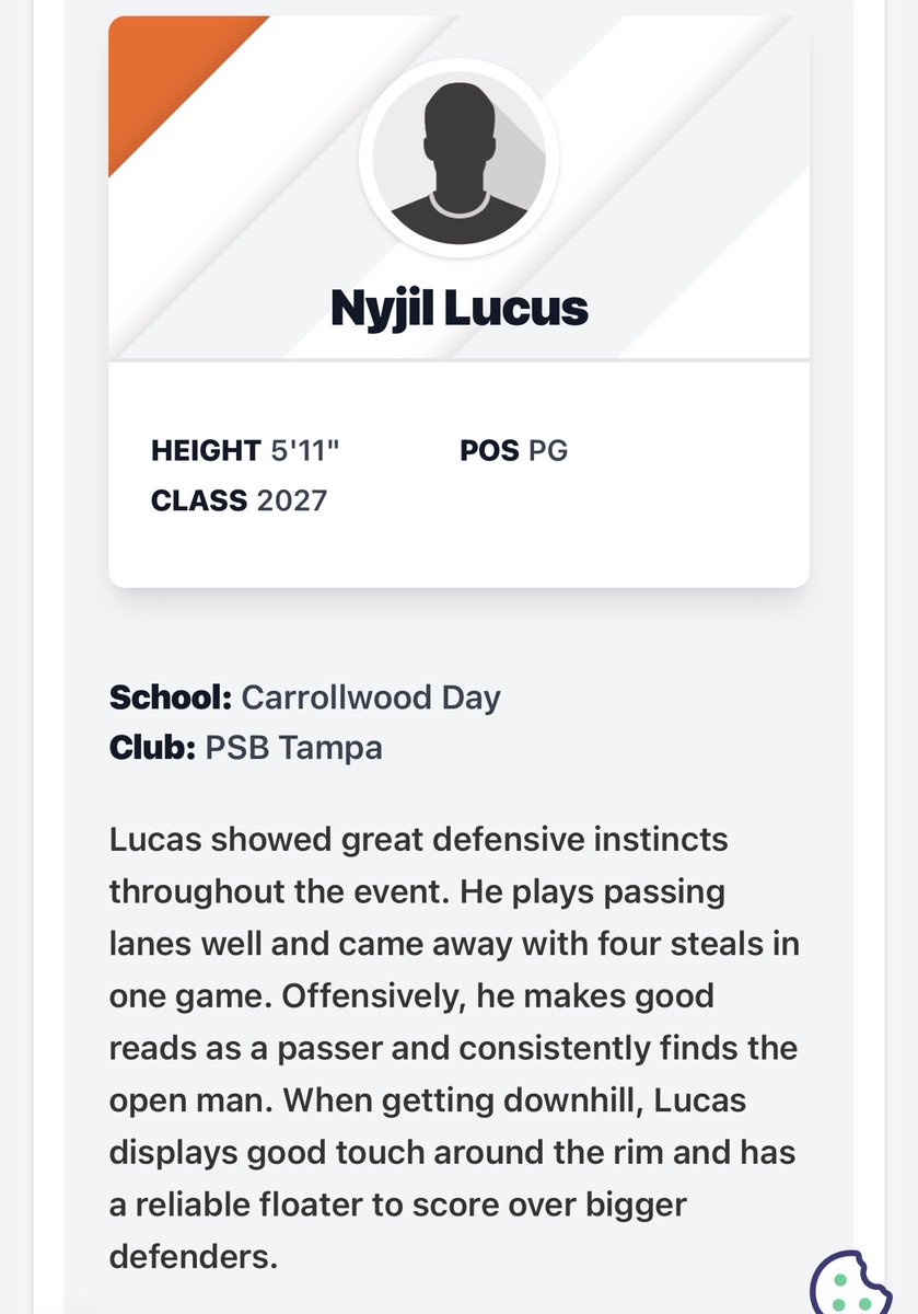 CoachCpRobbie's tweet photo. Appreciate the coverage for our guy @NyjilLucas who is having a huge spring season! Excited for his continued growth. Elite on ball defender and true PG who control space and sets his teammates up for success. 

@PSBTampaBay @cds_hoops @Chris_PBB_Tampa @OntheRadarHoops https://t.co/z7KOqKcgMB