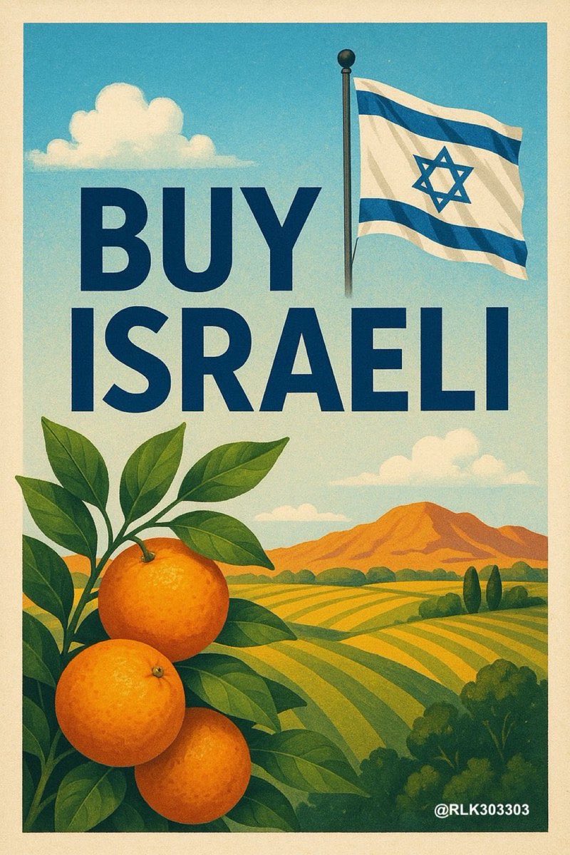 RLK303303's tweet photo. #BuyIsraeliMay2026 - Buycott Weekend coming up. Let's keep buying Israeli! 🇮🇱💙🇮🇱💙🇮🇱

Friday 29th-Sunday 31st May 2026

Some ideas for those who have been asking how best to support:

- Many of the large supermarkets have Israeli imports, so you will often find fruit, veg and herbs - dates, mangoes, avocados, etc. M&S tends to have a bigger selection than most (although given their behaviour for the last couple of years, I hesitate in recommending them but if you shop there then head to the food section!)

- Ocado also has a great range of Israeli food imports (h/t again, @goddessnemo2)

- In some supermarkets you'll also see a section of an aisle where they have Israeli and kosher foods. Not every supermarket has this but some do. 

-There are lots of goodies to be found if you shop online, so if you put 'Israeli giftboxes' into Google for example, there will be a nice selection of things to buy. 

- Etsy is great for buying directly from Israeli artists and craftspeople.

- If you put 'buy from Israel' into Google, then you will see lots of sites selling all sorts of things from Israel from beauty products to jewellery and everything in between.

- Amazon is also good for things like halva and other goodies.

- And of course you can also put 'Israeli products' into Google and that will come up with all of the boycott lists from the paliw⚓️s, which are great for finding Israeli goods and services too😄🖕🇮🇱🇮🇱🇮🇱

If you have any favourite purchases for people looking for 🇮🇱shopping inspiration, please feel free drop them in the comments together with some info as to where they can be bought or ordered. 

@jwomencount2