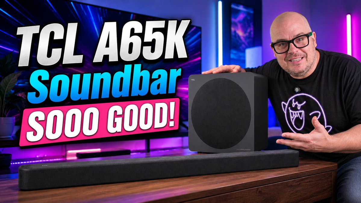 GregglesTV's tweet photo. TCL A65K Soundbar Review: Way Better Than I Expected!

Watch Video
https://t.co/P3Hdz13y12

Best Buy: https://t.co/9JajTW8BdQ Amazon: https://t.co/cQNyPHJh4a
*Affiliate links 

@TCL_USA 
@ShellAnn23 https://t.co/tzncCE0U7T