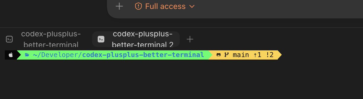 JoshRadDev's tweet photo. Me: sends feedback for months asking for a nerd font in Codex so my terminal renders correctly....

Now: "Fine, I'll do it myself" https://t.co/dSDy8qy5nk