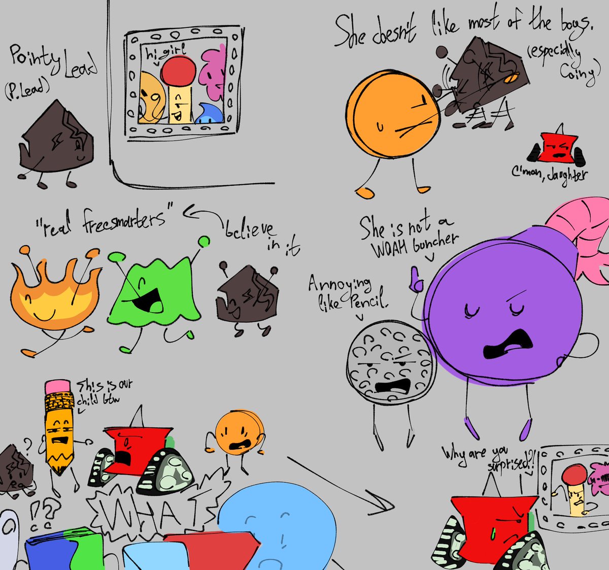 Viktoriavika67's tweet photo. Pincil fankid! Her name's Pointy Lead (P. Lead)
#pincilweek #pincil #pin #pencil #bfdi #bfdia #gelatin #firey #match #freesmart #bomby #golfball #coiny #puffball #teardrop #donut and ect. https://t.co/cQ2R8yIeVW