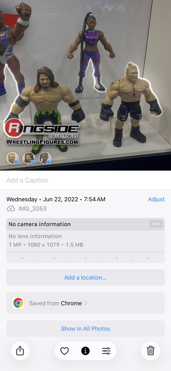 CustomMOTU's tweet photo. @wrestlingfigdb I was able to use the time stamp on my phone to track it down. Looks like a Wrestlemania 2022 reveal. https://t.co/dn9POqUnVo