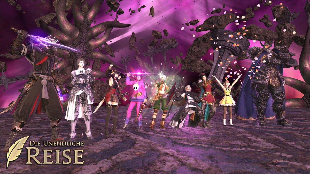 FF_XIV_DE's tweet photo. Das war’s für heute mit der bisher poetischsten Ausgabe der unendlichen Reise!  ✒️✨

Vielen lieben Dank fürs Einschalten, Mitmachen und Reimen! 

Wir freuen uns schon auf den nächsten deutschen FFXIV Community-Stream! 🤗 https://t.co/rYk7WXNy4B