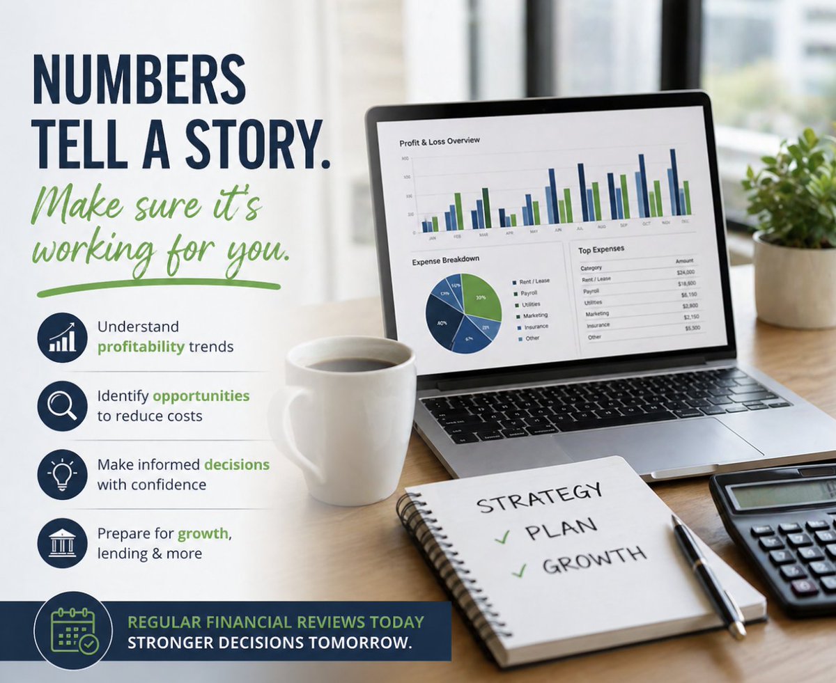 BPPC1986's tweet photo. Your financial statements aren’t just for tax filing, they’re one of your most valuable business tools. Use them regularly to guide decisions, not just report results.
🔗https://t.co/WZqHviAxmt

#SmallBusiness #FinancialStrategy https://t.co/nnlIOEuKeX