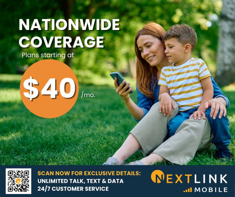 nxlink's tweet photo. More sunshine. More connection 🔅

With Nextlink Mobile, you get nationwide coverage and reliable service to keep up with your summer plans — at home or on the go! Ready to make the switch? Visit us today to get started https://t.co/DHDSHjzr42 !

#NextlinkMobile #StayConnected https://t.co/SlxwUzItMB