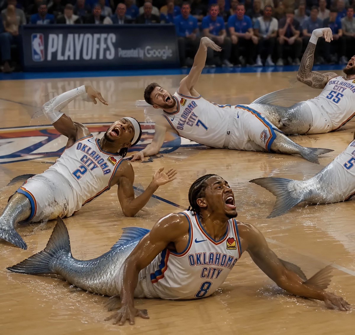 NBAMemes's tweet photo. Told ChatGPT to generate an image of OKC 😭😭 https://t.co/PTqpFObTn1