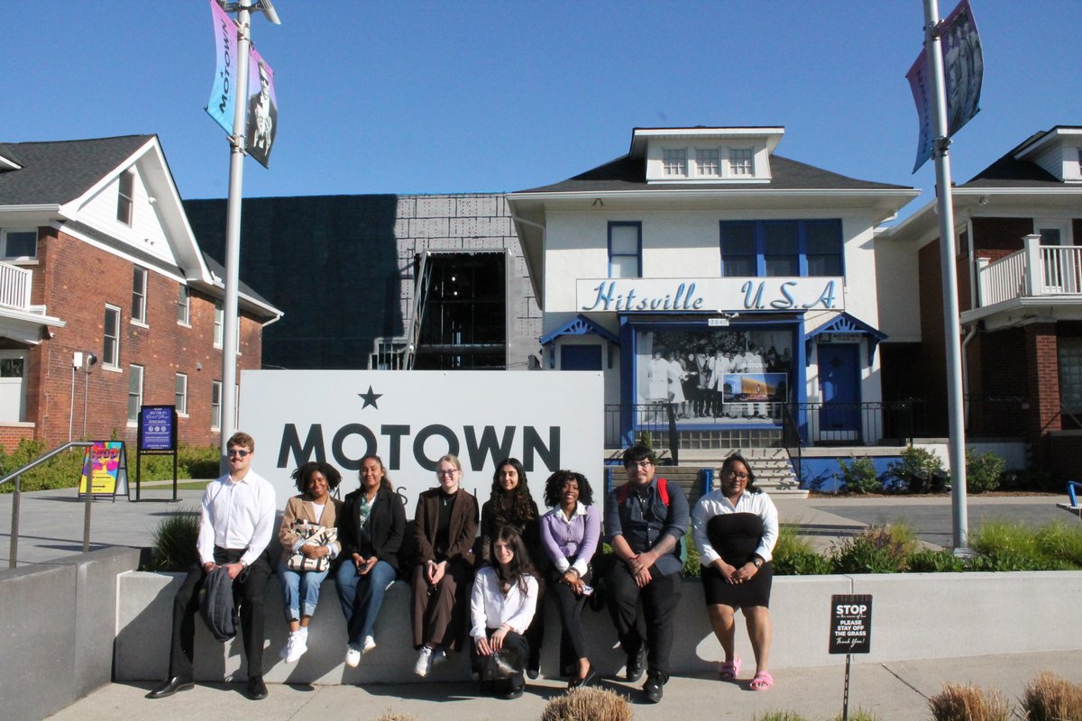 albioncollege's tweet photo. A week in Detroit. A lesson in what leadership looks like. 🏙️

Albion students got to be part of one of the most dynamic stories in American urban revitalization earlier this month when they traveled throughout the city of Detroit with the Ford Institute for Leadership in Public Policy and Service's Sleight Leadership Program.

Students spent a week embedded in the city: touring neighborhoods, meeting community changemakers, and exploring the nonprofits, foundations, and businesses shaping Detroit's future. They toured Eastern Market and learned from its President and CEO. They visited Rebel Nell, a social enterprise empowering women. They explored Oakland Avenue Urban Farms, sat down with the team at Life Remodeled, and saw firsthand how organizations like Cass Community Social Services are transforming lives every day.

Along the way, students connected with Albion College alumni in the area. Thank you for taking the time to mentor, inspire, and show our Brits what is possible! 🕯️

This is what it means to learn by doing: students immersed in real communities, learning from real leaders, and witnessing firsthand how policy, service, and innovation come together to create change. 💫

#AlbionCollege  #SleightLeadership #Detroit #ServiceLearning #LearnByDoing