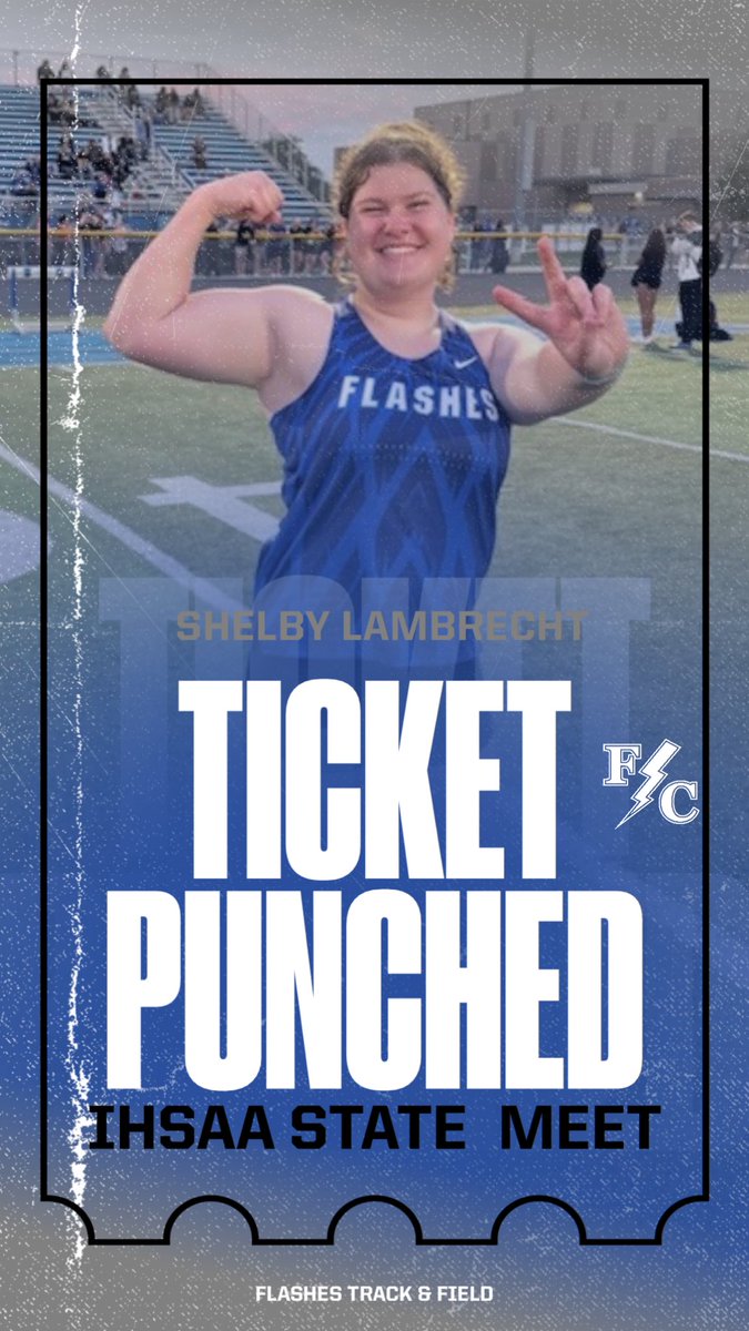 FCFlashes's tweet photo. 🏃‍♀️ Congratulations to Akua Sackey (100M) and Shelby Lambrecht (Shot Put and Discus) for Punching their ticket 🎟️ to the State Meet! #WeAreFlashes⚡️ https://t.co/CLZfbbLIbF