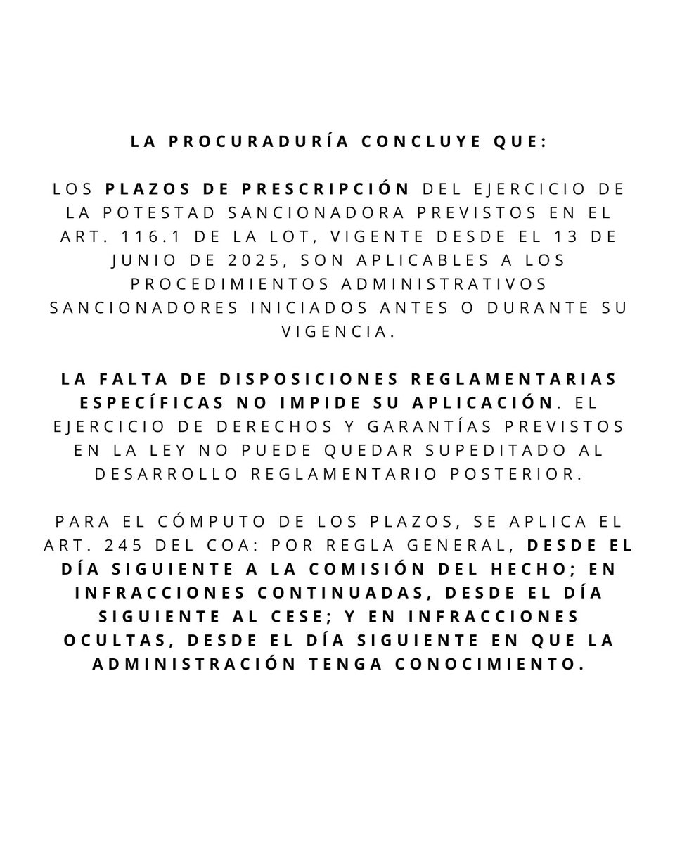 cdguerrerolu's tweet photo. En absolución de consulta formulada por la ARCOTEL, la Procuraduría General del Estado concluyó que los plazos de prescripción del ejercicio de la potestad sancionadora previstos en el art. 116.1 de la LOT son aplicables a los procedimientos administrativos sancionadores🧵 https://t.co/66XHpbZp4B