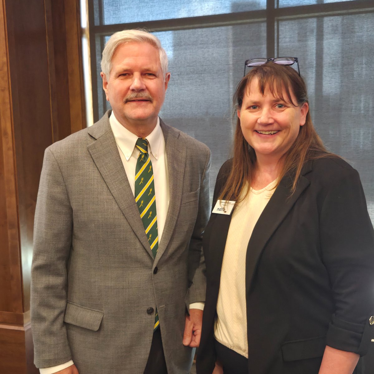 ndfb's tweet photo. NDFB President Val Wagner represented NDFB members at @SenJohnHoeven's Roundtable yesterday at NDSU, to discuss critical issues for North Dakota farmers and ranchers with USDA officials. https://t.co/5vddfiDnmh