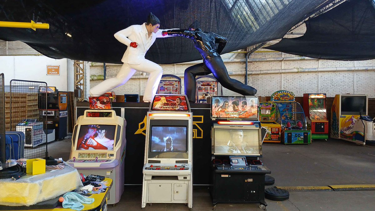 HFSplay's tweet photo. Stand @BandaiNamcoFR Tekken Side version HFS c'est ça, car on aime les jeux @BandaiNamcoUS . 
Demain on reveal l'autre côté. https://t.co/mEEQrt3NkC