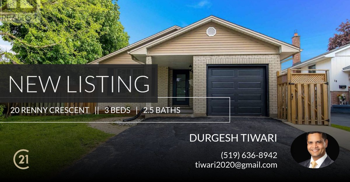 Dts2020's tweet photo. 📍 New Listing 📍 Take a look at this fantastic new property that just hit the market located at 20 Renny Crescent in London South. Reach out here or at (519) 636-8942 for more information!

Listed by Troy W Hill https://t.co/zlBxjMgc0s https://t.co/H34oqKRtcU