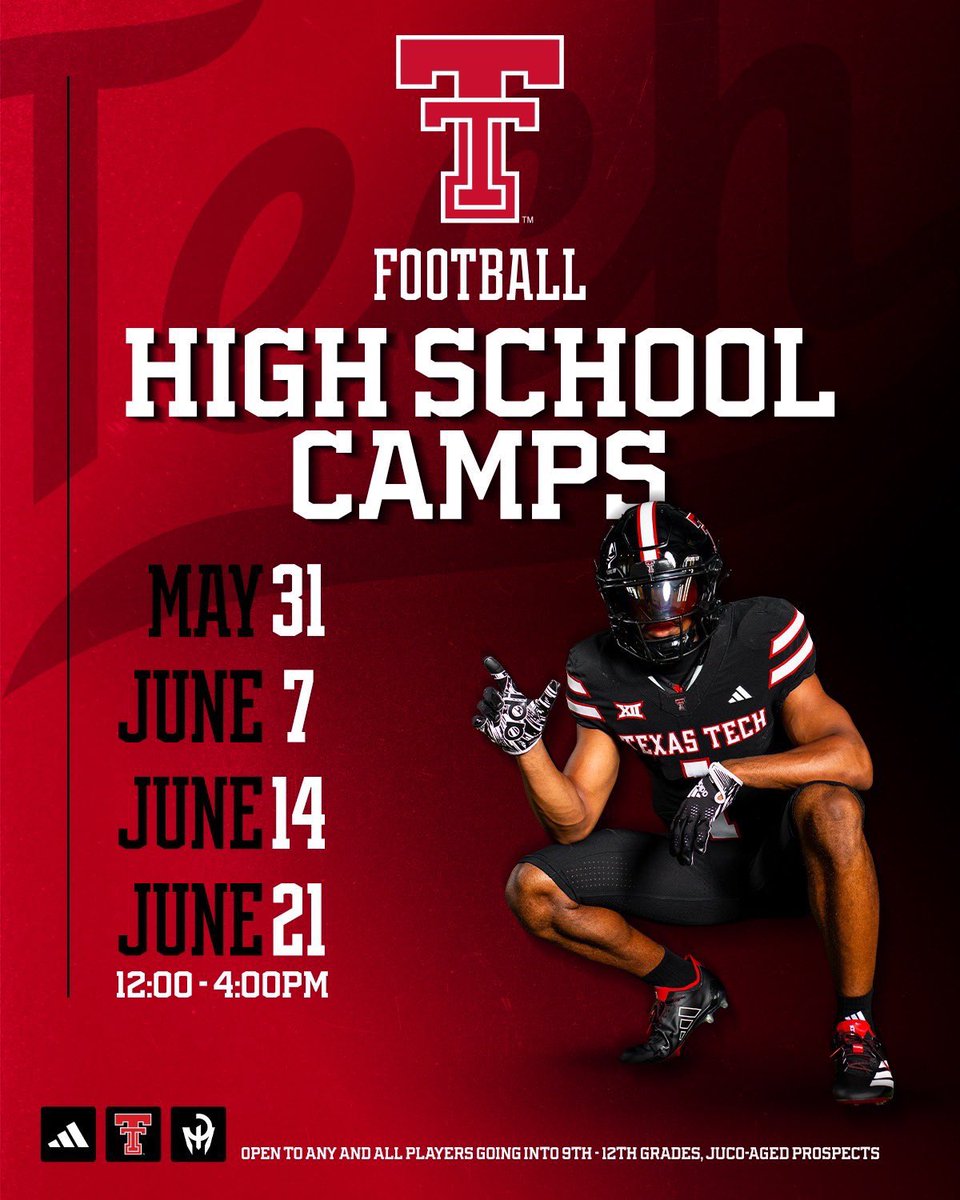 CullumRushing's tweet photo. I will be at the @LamarFootball camp on June 3rd in Arlington, and on June 14th I’ll be at the @TexasTechFB camp. Thank you @_CoachAdams and @CoachBusey for the invites! Can’t wait to compete!

@DentonGuyer_FB @CoachHartfield @kylekeese @dctf @GPowersScout https://t.co/0GFFsra7Jd