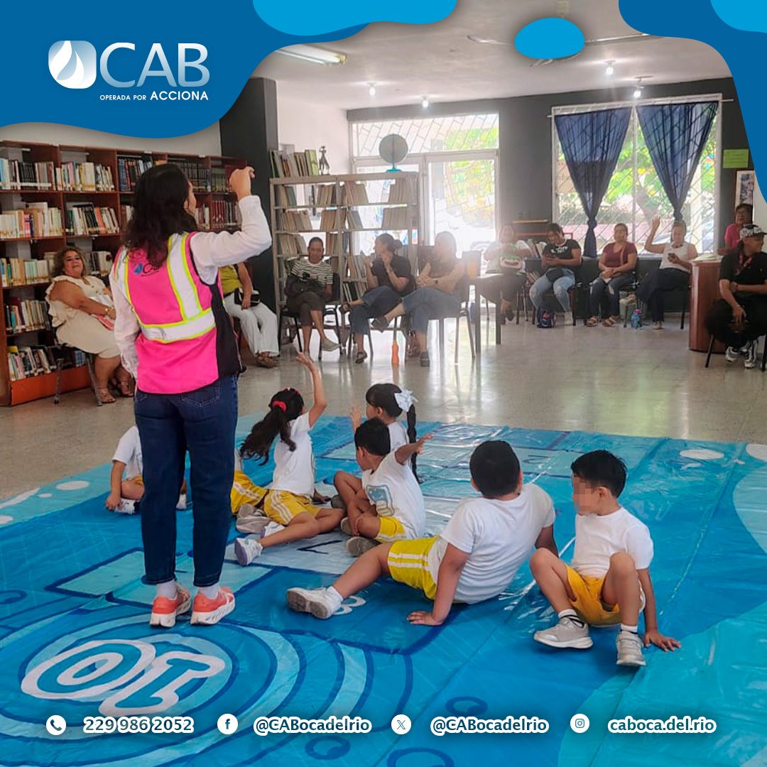 CABocadelrio's tweet photo. A través de la Escuelita del Agua, compartimos una mañana llena de aprendizaje y diversión con las infancias del Jardín de Niños Manuel Gutiérrez Zamora.

Mediante actividades como memorama, avioncito y dinámicas lúdicas, aprendieron la importancia de cuidar el agua y hacer un uso responsable de este recurso vital.

En CAB creemos que fomentar la educación y la conciencia ambiental desde la niñez es fundamental para construir un mejor futuro para todas y todos.