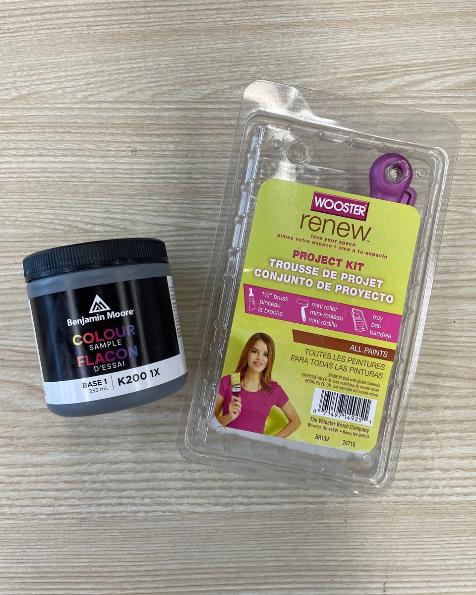 FreddiesPaint's tweet photo. The perfect match: paint testers + Wooster Renew Sample Kits 🎨🖌️
Trying out colours before grabbing a gallon? Our sample kits make it simple with everything you need to apply your testers like a pro — yes, even the tray! Stop by and find your next favourite shade ✨ https://t.co/Fuai5h22dD
