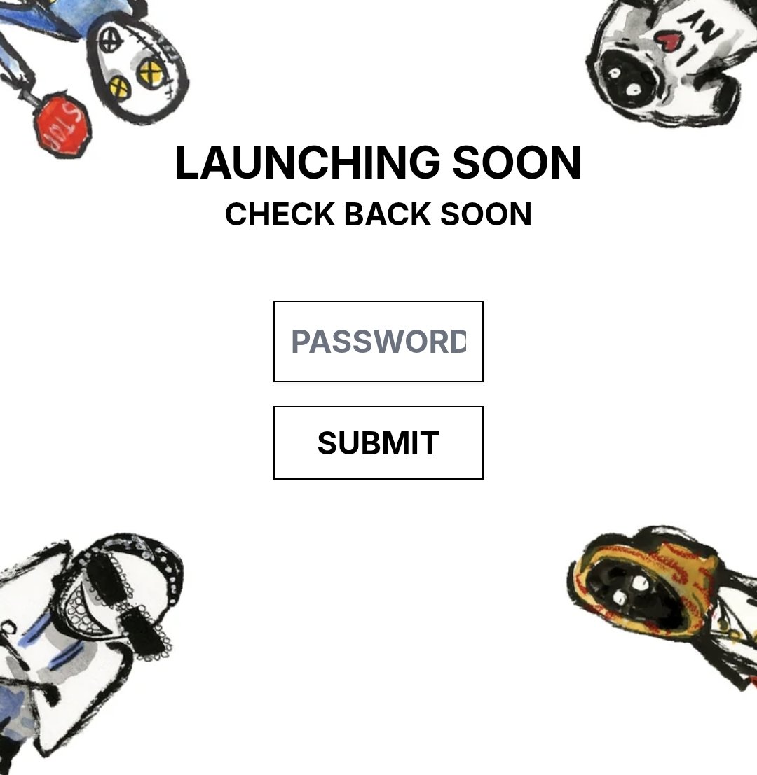 The AWGE merch website is now password protected 👀