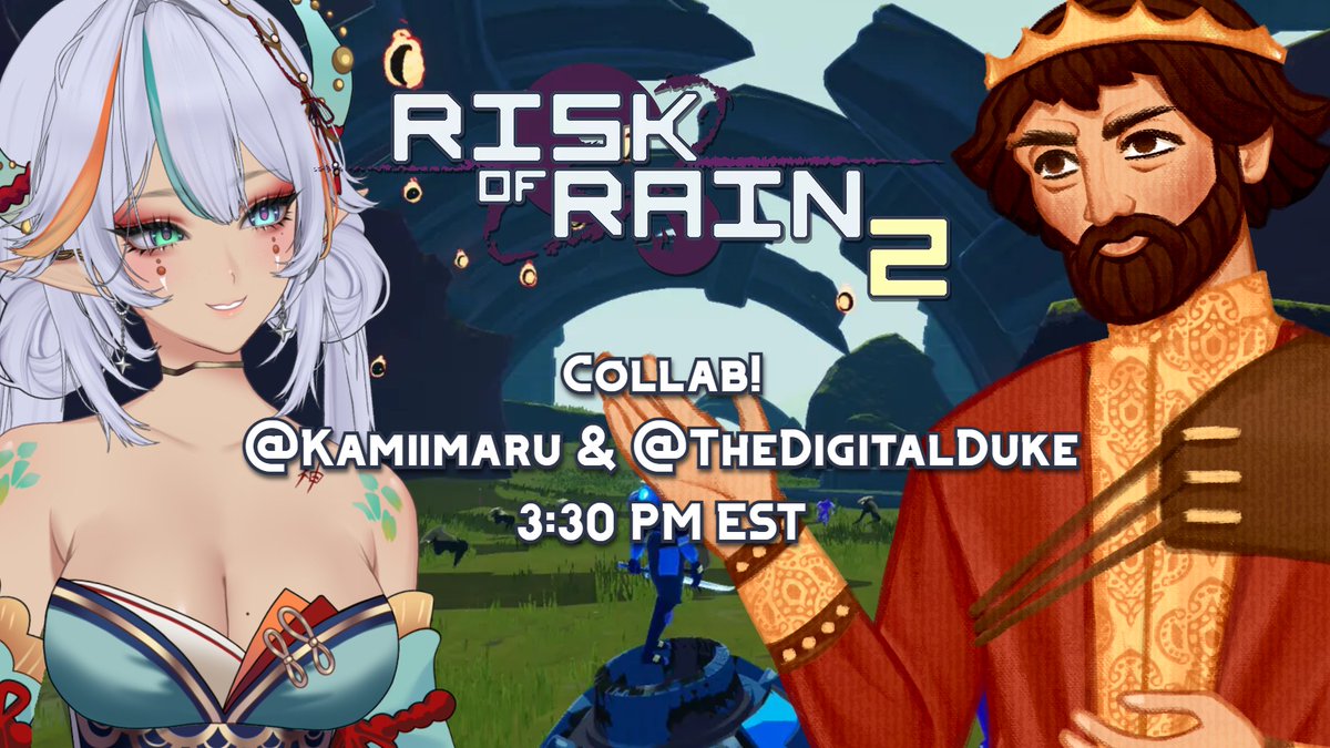 Kamiimaru's tweet photo. [ QUEST ACCEPTED ] - New Party Member ! : @TheDigitalDuke 🐉x👑

A rusty fish and an oblivious Duke face against bad weather conditions...today at 3:30 PM EST! https://t.co/IyiWq8KxDd