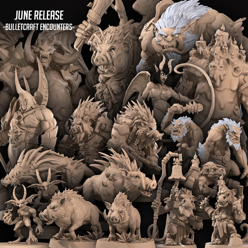 bitethebulllet's tweet photo. June 2026 (Bulletcraft: Encounters)

Monthly Release

Support us :
https://t.co/soggfDkuwP
https://t.co/WLqnMlN2sY

#3Dprinting #3dprintedminis #paintingminis #boardgames #tabletopgames #tabletoprpg #customminiatures #DnD #wow #worldofwarcraft #warcraft https://t.co/hYB4Mh8WQo