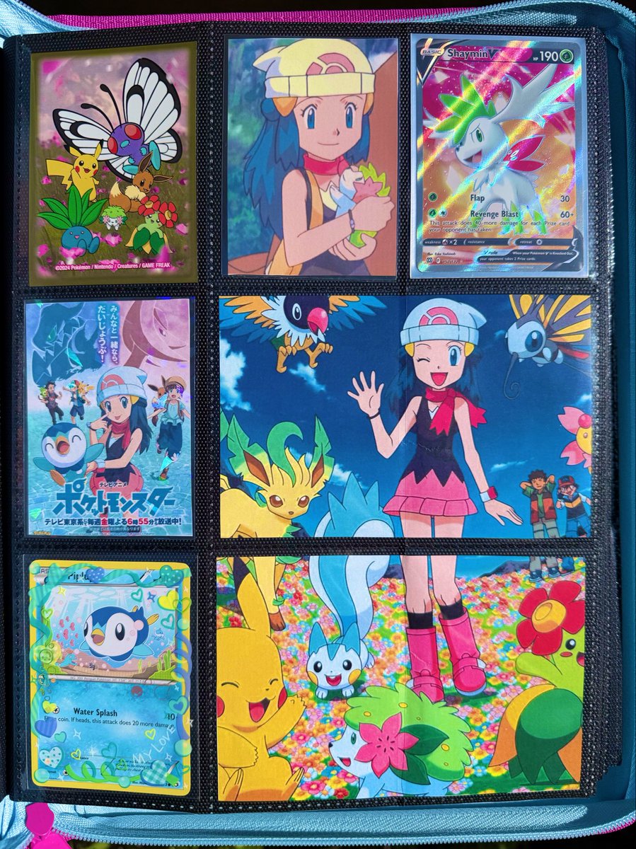 poke_emilys's tweet photo. My binder pages dedicated to Dawn 💙🐧 https://t.co/7aCGDhiSkK