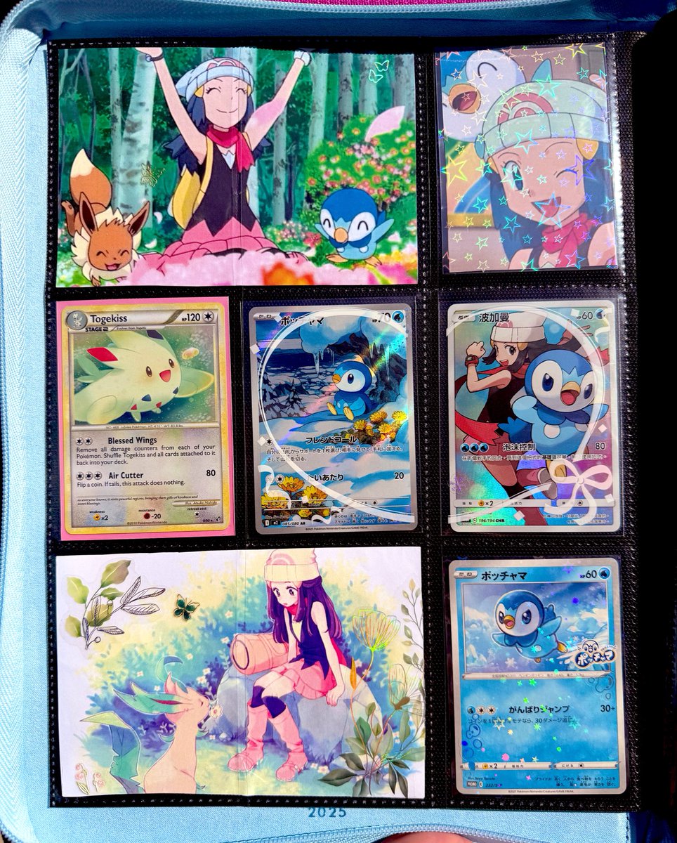 poke_emilys's tweet photo. My binder pages dedicated to Dawn 💙🐧 https://t.co/7aCGDhiSkK
