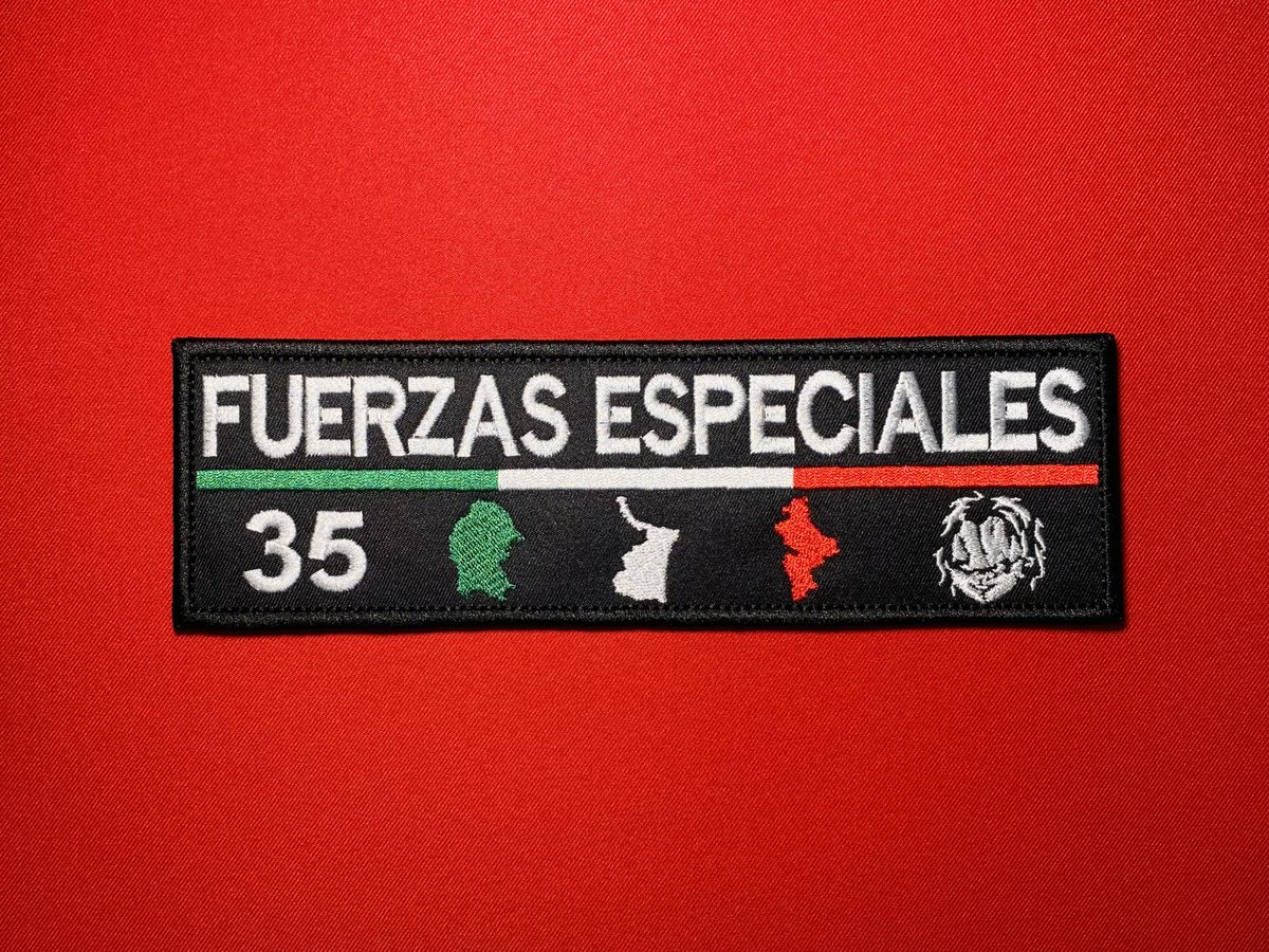 3SJShop's tweet photo. CDN Los Chukys Fuerzas Especiales 35 Patch — Operativa 35 / Batallón 35 Embroidered Insignia

https://t.co/R10p7Tuak6 https://t.co/1reaLT4Onn
