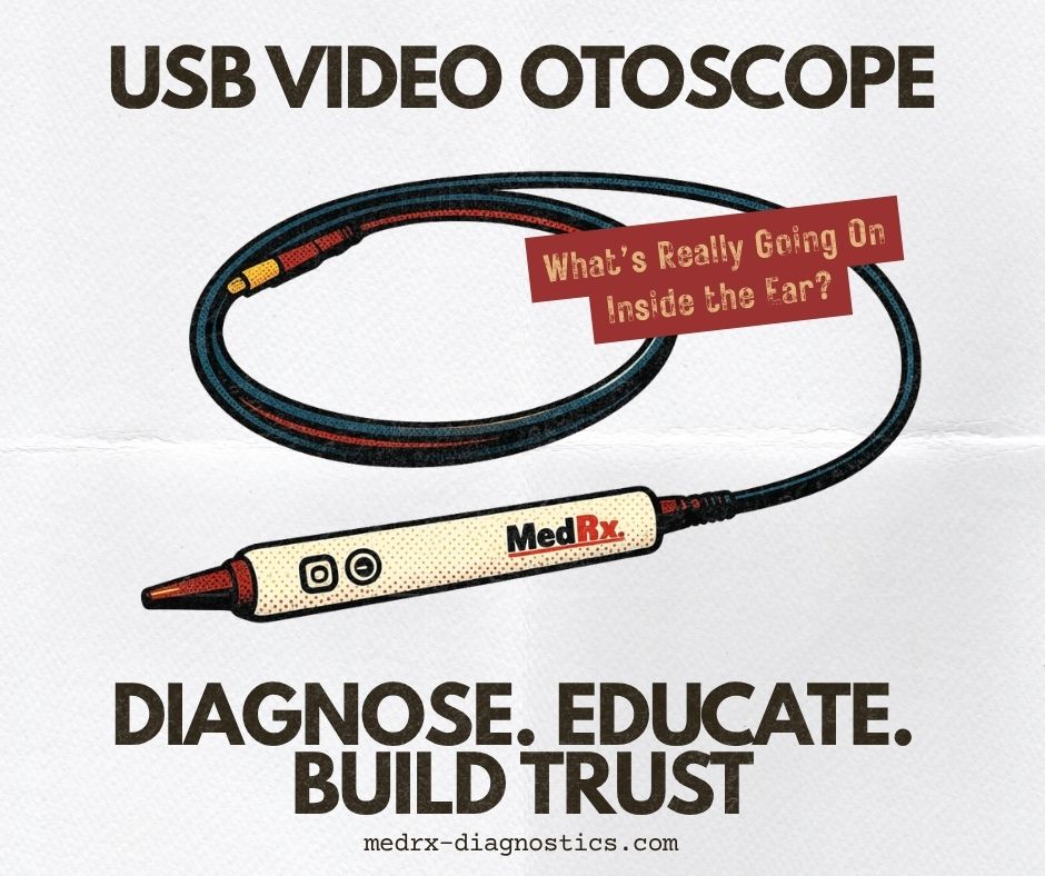MedRxInc's tweet photo. What’s really going on inside the ear? 👂
With the MedRx Video Otoscope, capture &amp; compare pre/post images for clear proof of progress.

June Specials 👉 https://t.co/GZDE4DzByg
(U.S. only • Ends 6/30/26)

#MedRx #Audiology #HearingCare https://t.co/SgKvcJ91Pc