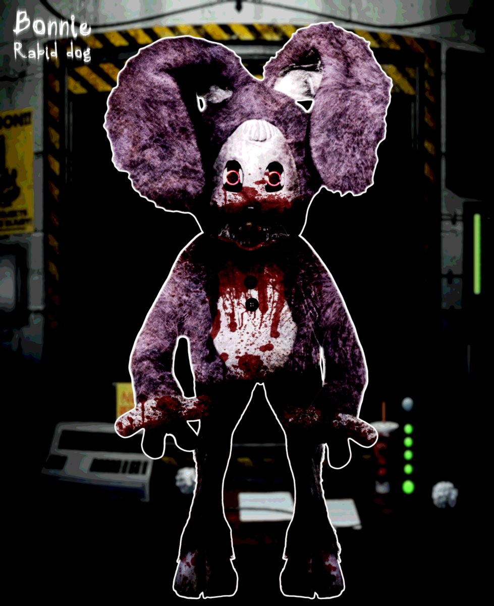 FalconSixty's tweet photo. Bonnie, stage and rabid dog

#fnaf #gsaf https://t.co/cVS7YSFHI5