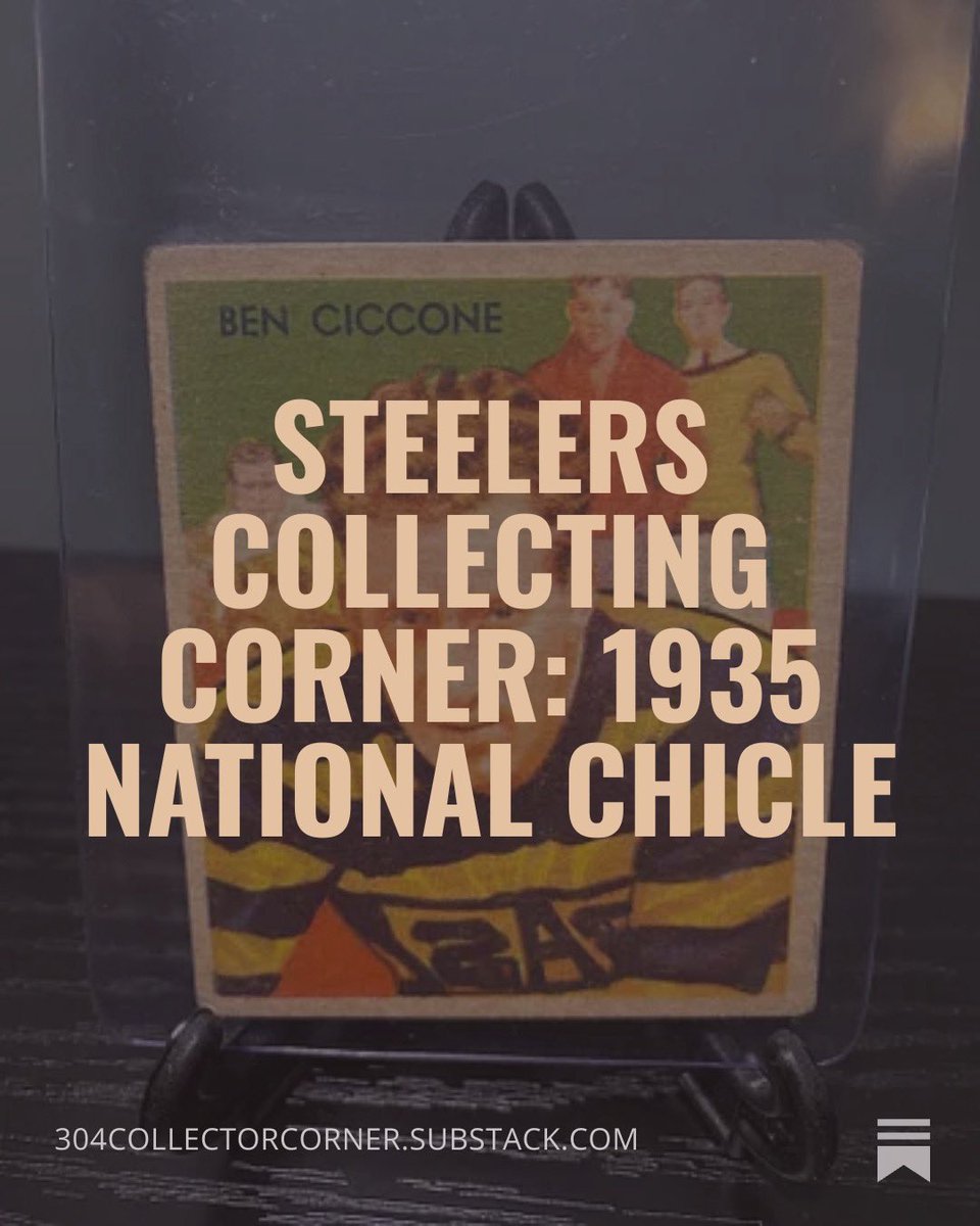 SteelersAlumni1's tweet photo. Quick throwback to one of my first articles on Substack. Working on my next one in this series and should be out soon! 

But for now, please enjoy reading about the first true professional football card set ever produced and the Steelers who were featured in it! 

https://t.co/2hGzieVatn