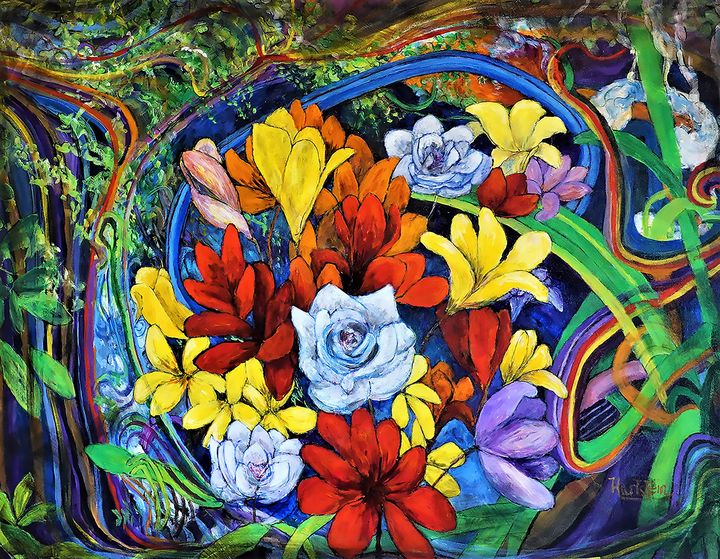 MichaelHartste2's tweet photo. Art of the Day! "Fantasy Florals". Buy at: https://t.co/3N4cMAFr0r https://t.co/aveyDYuu7M