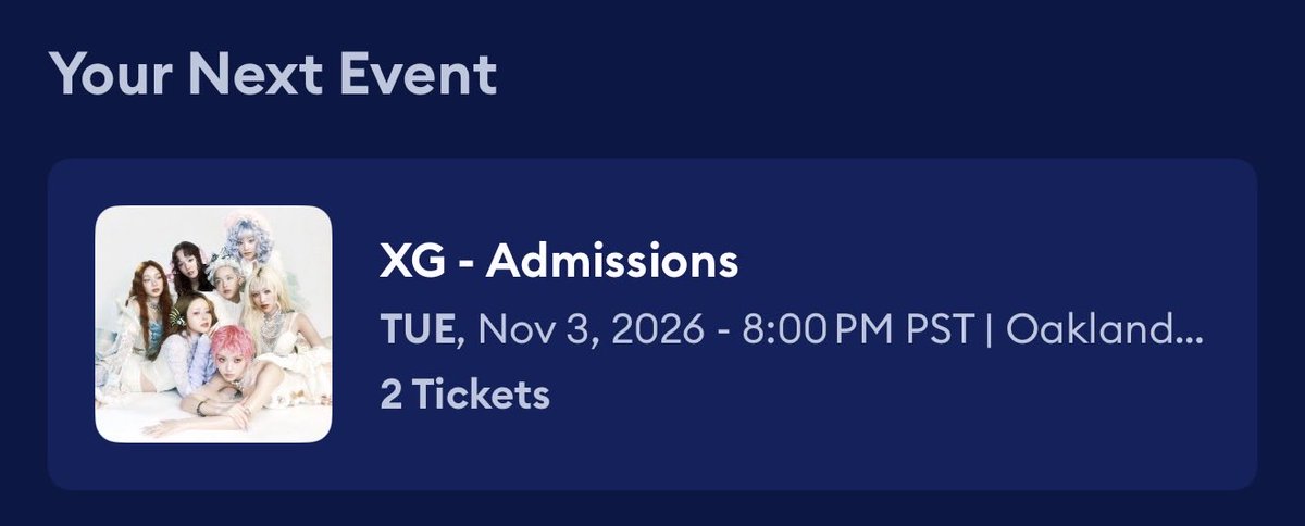 MSCJoint's tweet photo. @XGOfficial_ #XG see you in the Yay Area🖖🫰 https://t.co/VBA0fcb4xp