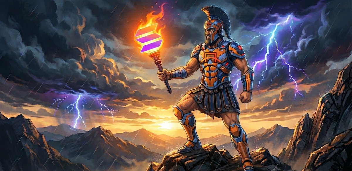 defidevcorp's tweet photo. Storms come, storms pass. 

But $SOL is here to stay, and so are we. https://t.co/MCk2eczJQl