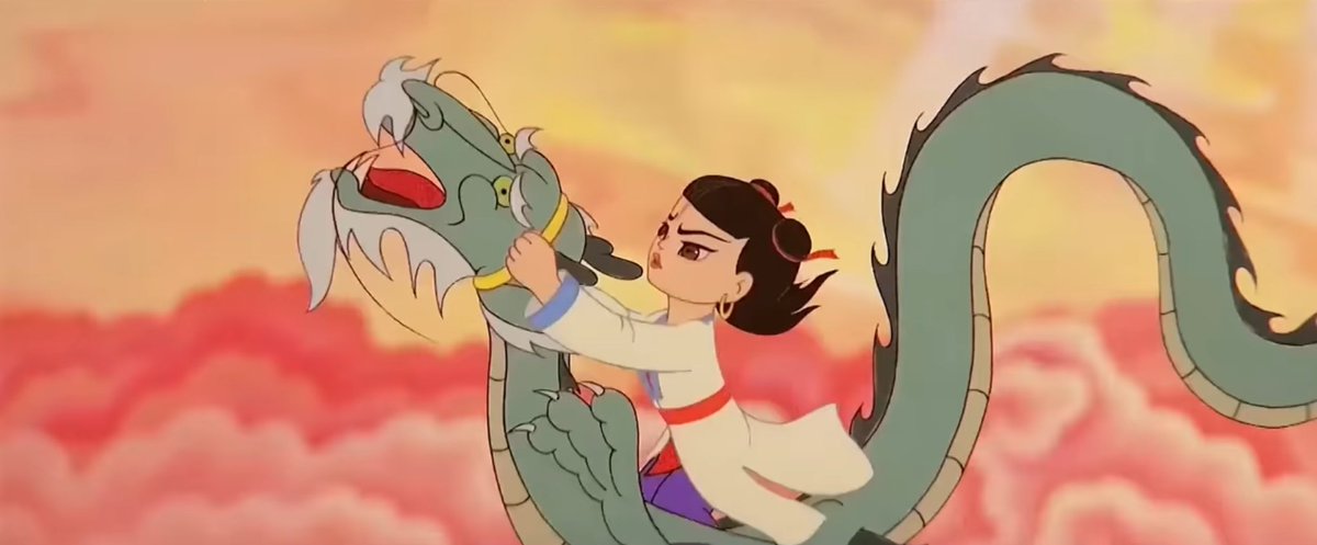 malltoilet's tweet photo. Nezha Conquers the Dragon King is a fantastic film, in large part because of muralist Zhang Ding’s gorgeous art design. https://t.co/hntS83qoaI